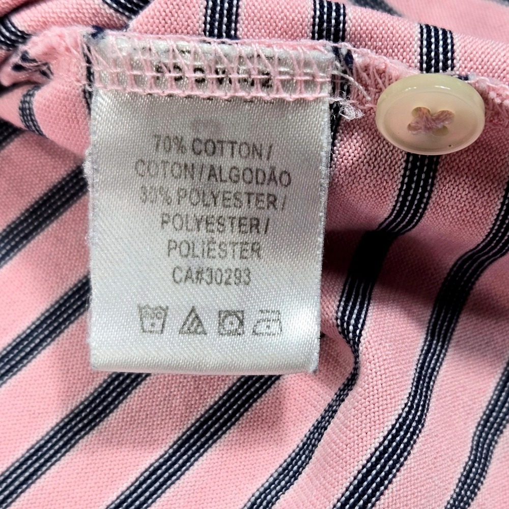 Fairway & Greene Polo Shirt Mens XL Pink Striped Excellent Kinloch Golf Top - Picture 9 of 13